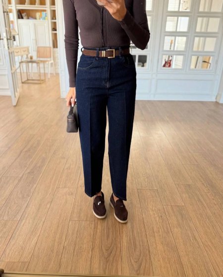 بنطلون جينز - mom jeans