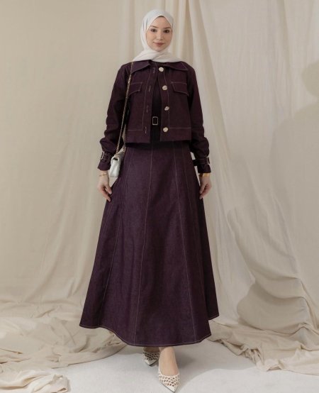 فستان جينز قطعتين