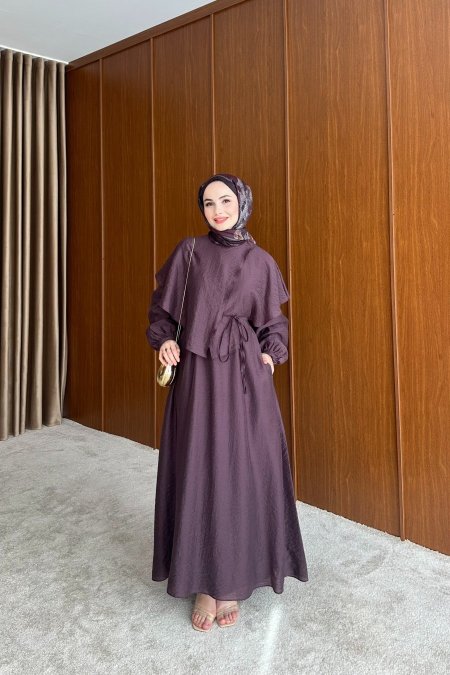 فستان Yaka Detaylı