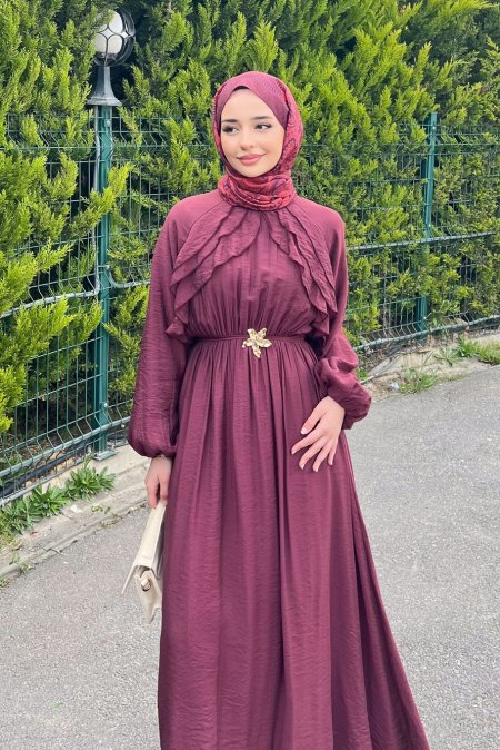 فستان Detaylı Tencel