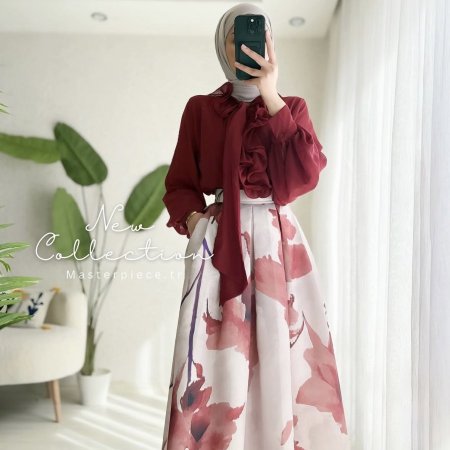 طقم تنورة - Moda52112