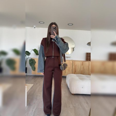 طقم فوتر مع جينز