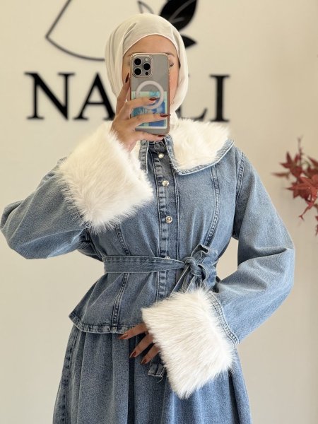 طقم جينز - تنورة  وجكيت