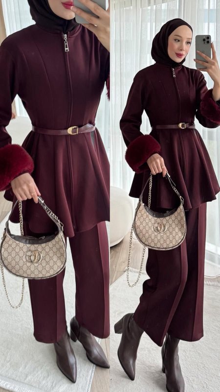 طقم سكوبا مع فرو