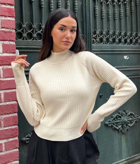 بلوزة بيسك صوف